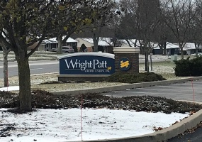 Wright Patt Credit Union sign at Cross Pointe Centre