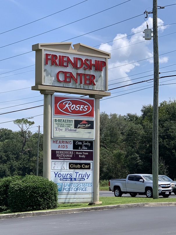 Friendship Center Sign